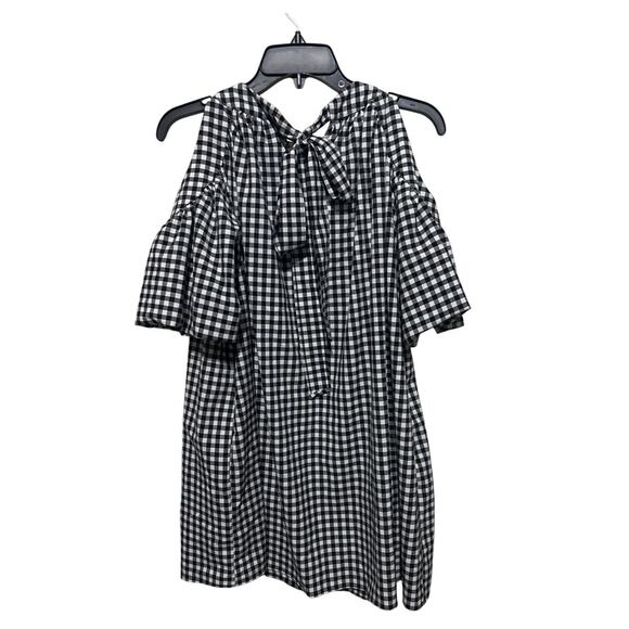 Zara Gingham Mini Dress S - Picture 3 of 4